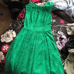 Green summer dress